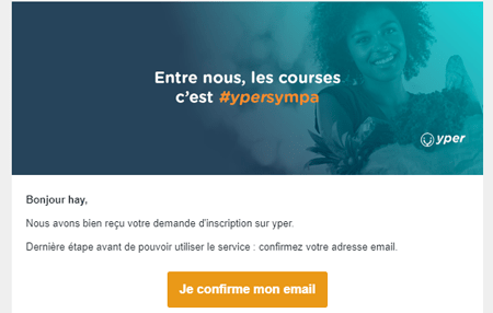 Confirmer son adresse email