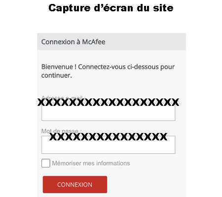 Authentification mcafee my account