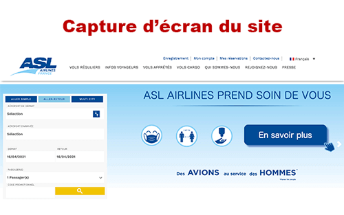 Modifier réservation asl airlines france