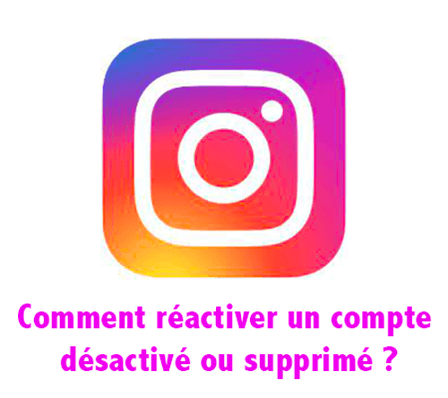 Récupérer un compte instagram supprimé