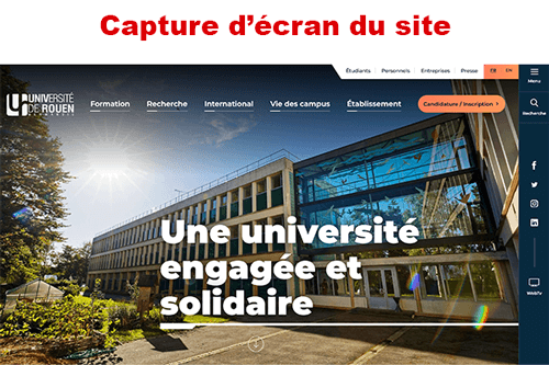 Authentification université de rouen