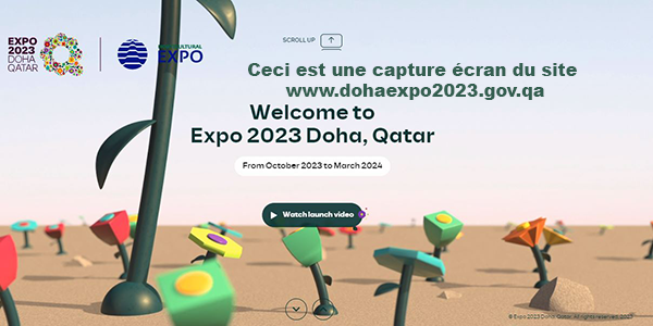 exposition environnementale Qatar 2023