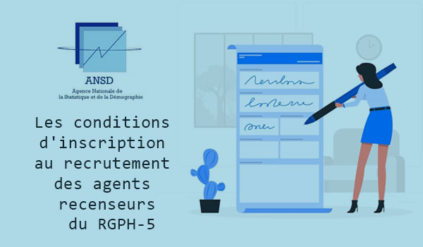 inscription au recrutement des agents recenseurs du RGPH-5