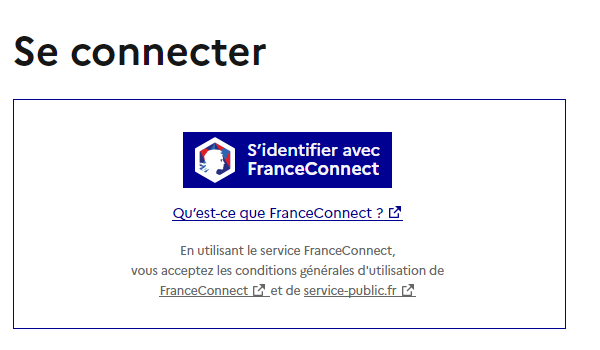 Se connecter à France Connect