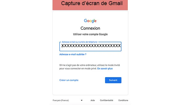 Se connecter à Gmail sur ordinateur