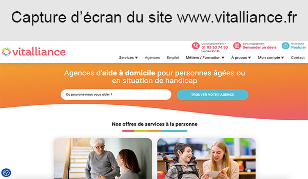 Portail web www.vitalliance.fr